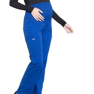 NWT maternity petite scrubs pants royal blue
